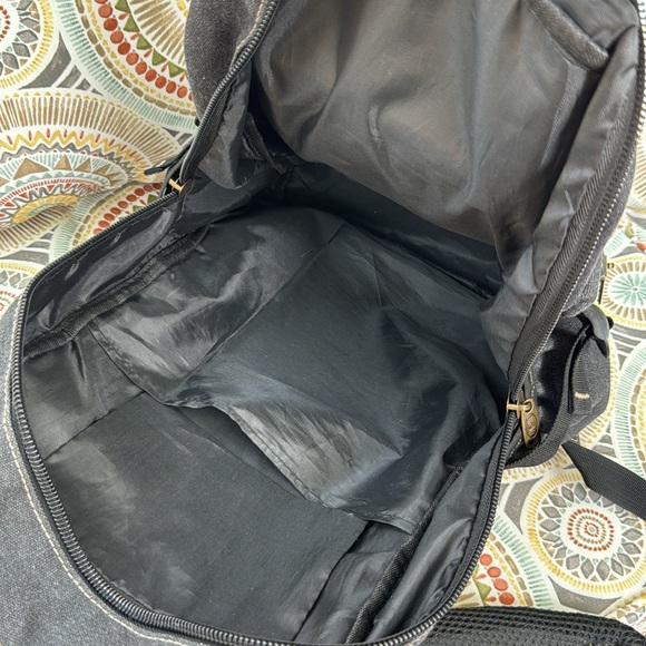 Or@MI Black Denim Backpack - Picture 7 of 7